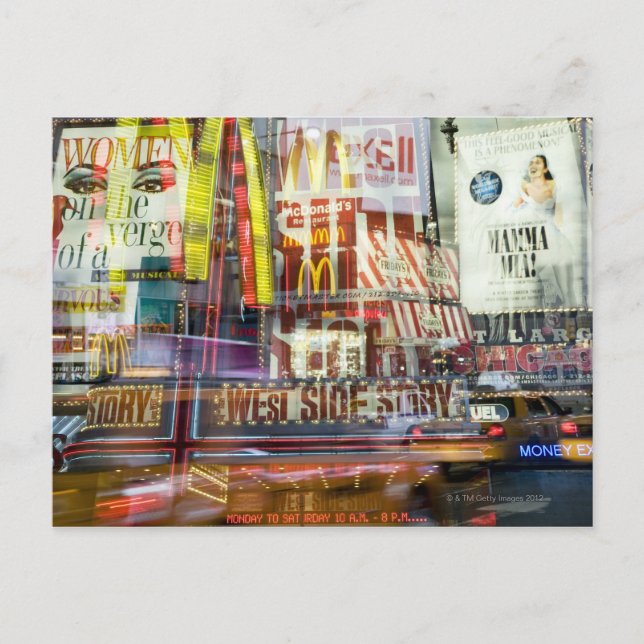 Times Square at Twilight Postcard (Front)