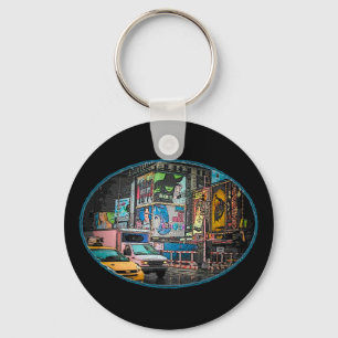 Times Square Billboards Keychain