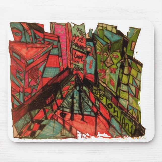 times square cnbc ink mouse pad (Front)