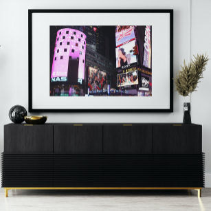 Times Square in New York City (pink) Photo Print