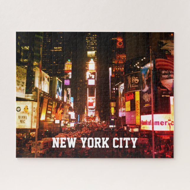 times square lights jigsaw puzzle (Horizontal)