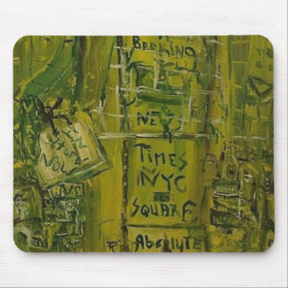 TIMES SQUARE LIME MOUSE PAD