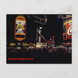 Times Square, New York City, Colour Neon Photo 194 Postcard