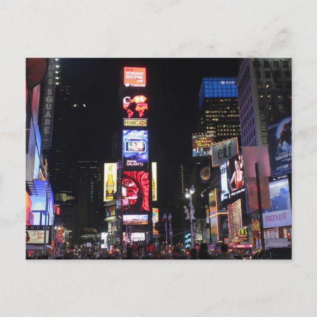 Times Square New York City Postcard (Front)