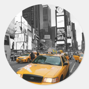 Times Square New York City USA Classic Round Sticker
