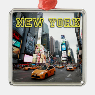 Times Square New York City USA Metal Tree Decoration