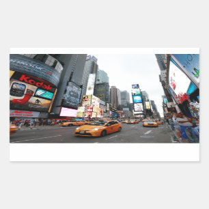 Times Square New York City USA Rectangular Sticker