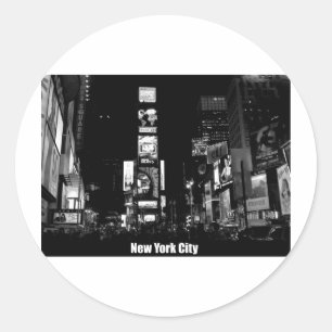 Times Square-New York Classic Round Sticker