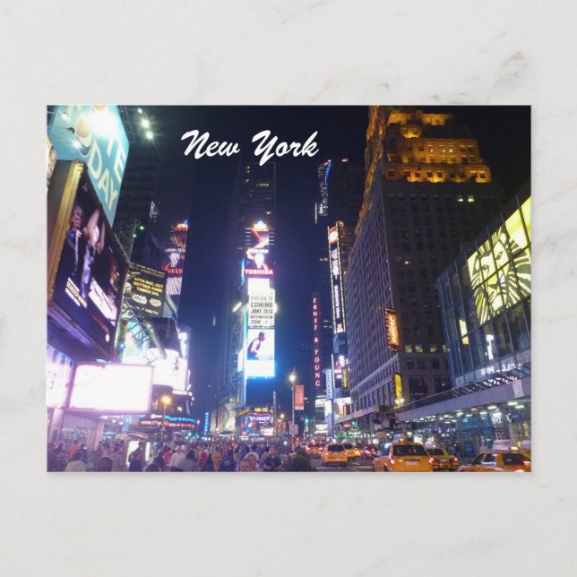 times square new york postcard (Front)