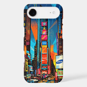 Times Square NYC Neon Skyline Retro Pop