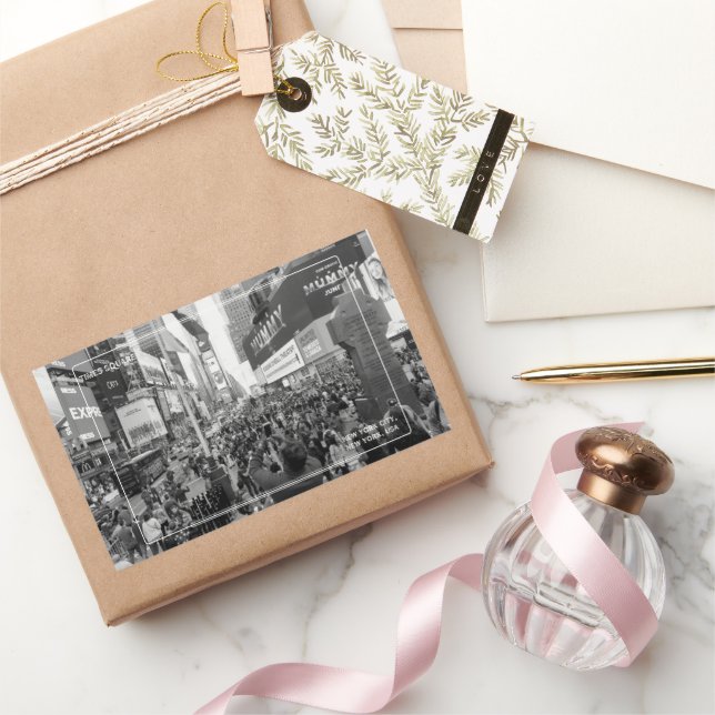 Times Square NYC Rectangular Sticker (Gifting)