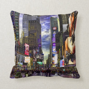 Times Square Photo in HDR Cushion