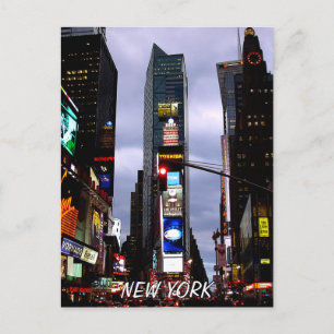 Times Square Postcard New York Souvenir Card