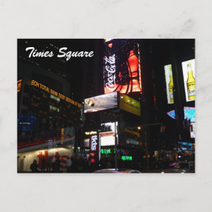 times square signs postcard