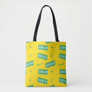 Times three yellow learning tote bag