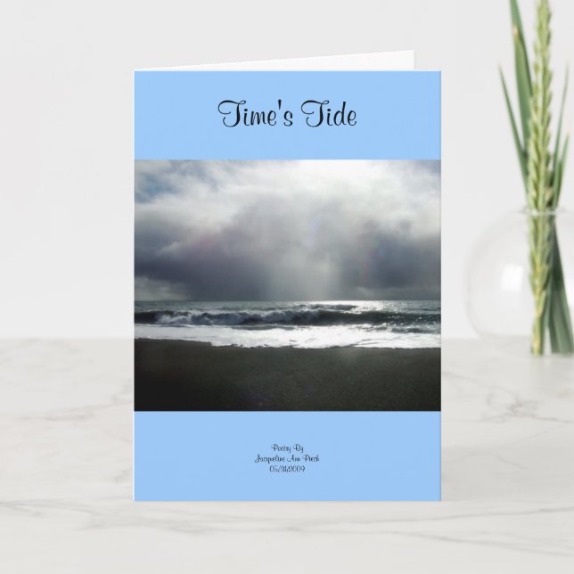 Time's Tide Greeting Card (Front)