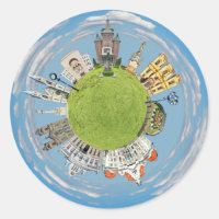 timisoara city romania tiny little planet landmark