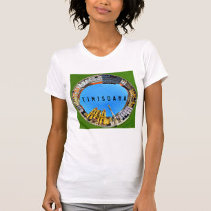 timisoara city romania union square panorama piata T-Shirt