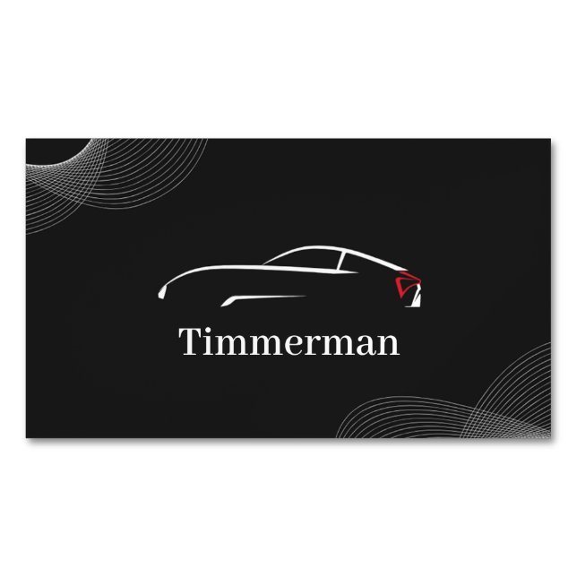 Timmerman — Automotive Care & Vehicle Enhancement Magnetic Business Card (Front)
