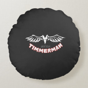 Timmerman – Streetwear Wings Logo Design Round Cushion