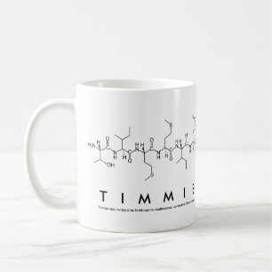 Timmie peptide name mug