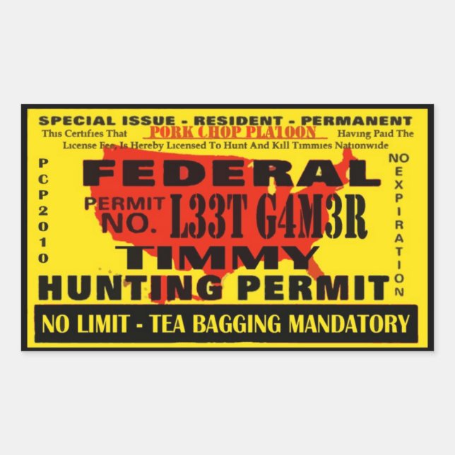 Timmy Hunter Sticker (Front)