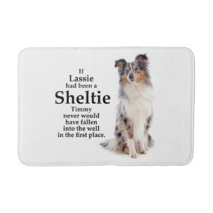 Timmy's Blue Merle Sheltie Bath Mat