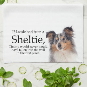 Timmy's Blue Merle Sheltie Kitchen Towel