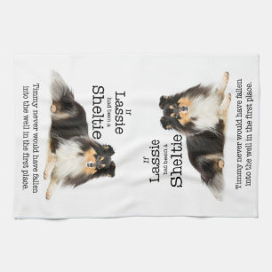 Timmy's Blue Merle Sheltie Kitchen Towel