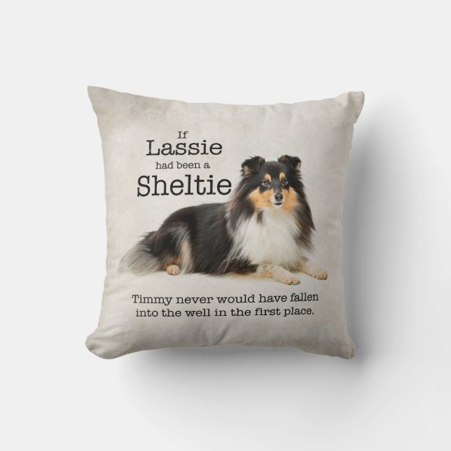 Timmy's Tri-Colour Sheltie Pillow (Front)