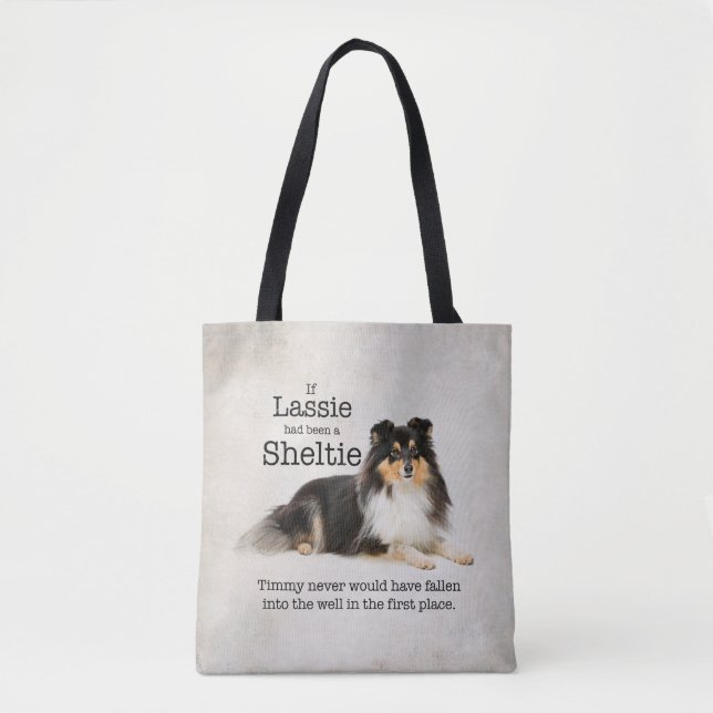 Timmy's Tri-Colour Sheltie Tote (Front)