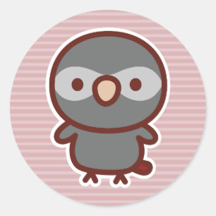 Timneh African Grey Parrot Classic Round Sticker