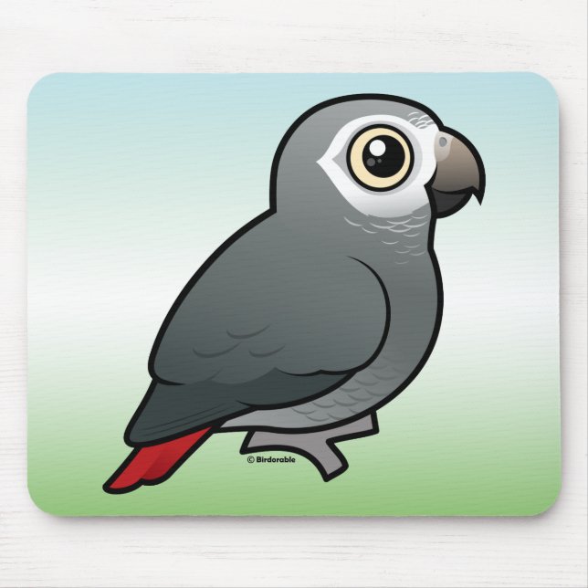 Timneh African Grey Parrot Mouse Pad (Front)