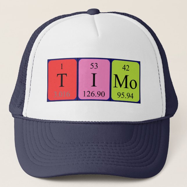Timo periodic table name hat (Front)
