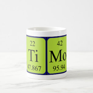 Timo periodic table name mug