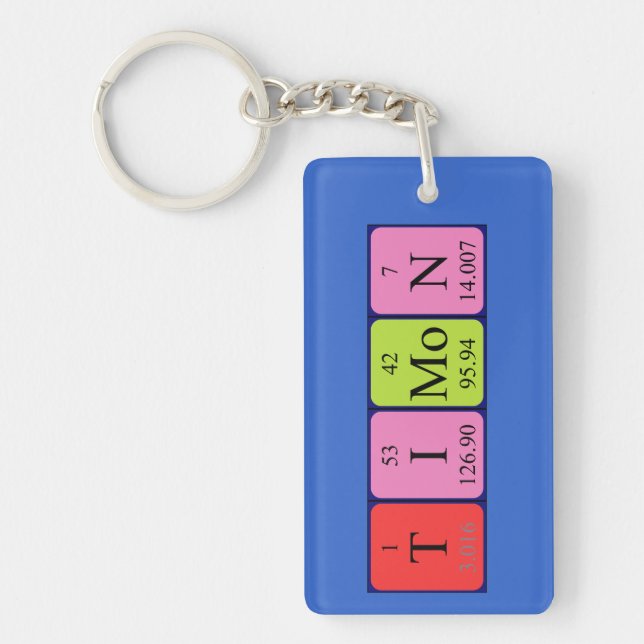 Timon periodic table name keyring (Front)