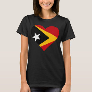 Timor-Leste Flag Heart Timor-Leste Gifts Love Timo T-Shirt