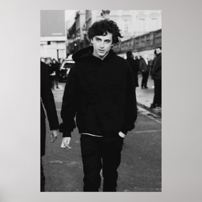 timothee chalamet walking poster (Front)