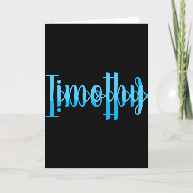 Timothy  card (Front)