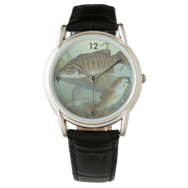 Timothy Knepp Painting "Smallmouth Bass" Watch (Front)