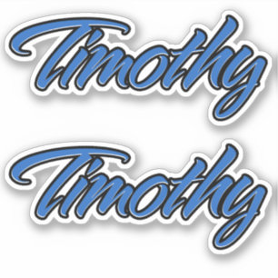 Timothy Name blue Sticker Sticker Sticker Sticker