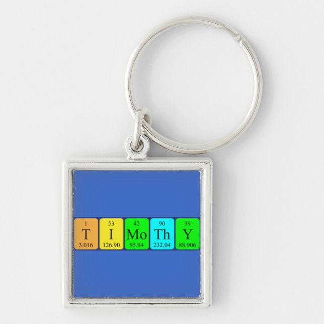 Timothy periodic table name keyring (Front)
