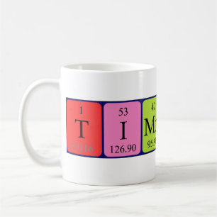 Timothy periodic table name mug