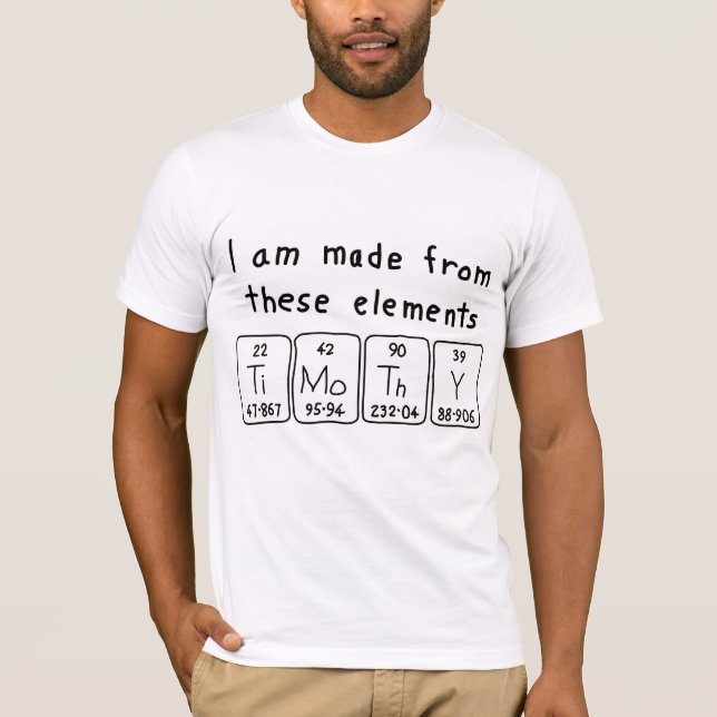 Timothy periodic table name shirt (Front)