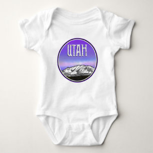 Timpanogos  Utah State Baby Bodysuit