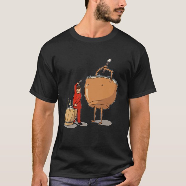 Timpany Player Kettle Drum Drummer Music T-Shirt (Front)