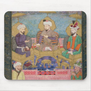 Timur (1336-1405), Babur (1483-1530, r.1526-30) an Mouse Pad