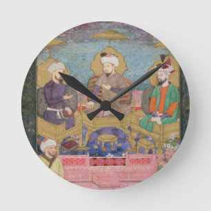Timur (1336-1405), Babur (1483-1530, r.1526-30) an Round Clock