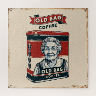 Tin Advertising Sign For Old Bag Coffee Jigsaw Puzzle
