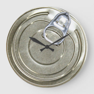 Tin Can Lid Novelty Large Clock